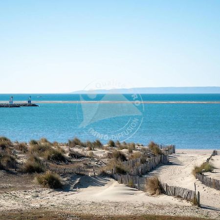 As4269 - Studio Cabine Direct Sur Plage Vue Mer Et Parking Prive Et Numerote Le Grau-du-Roi Exterior photo