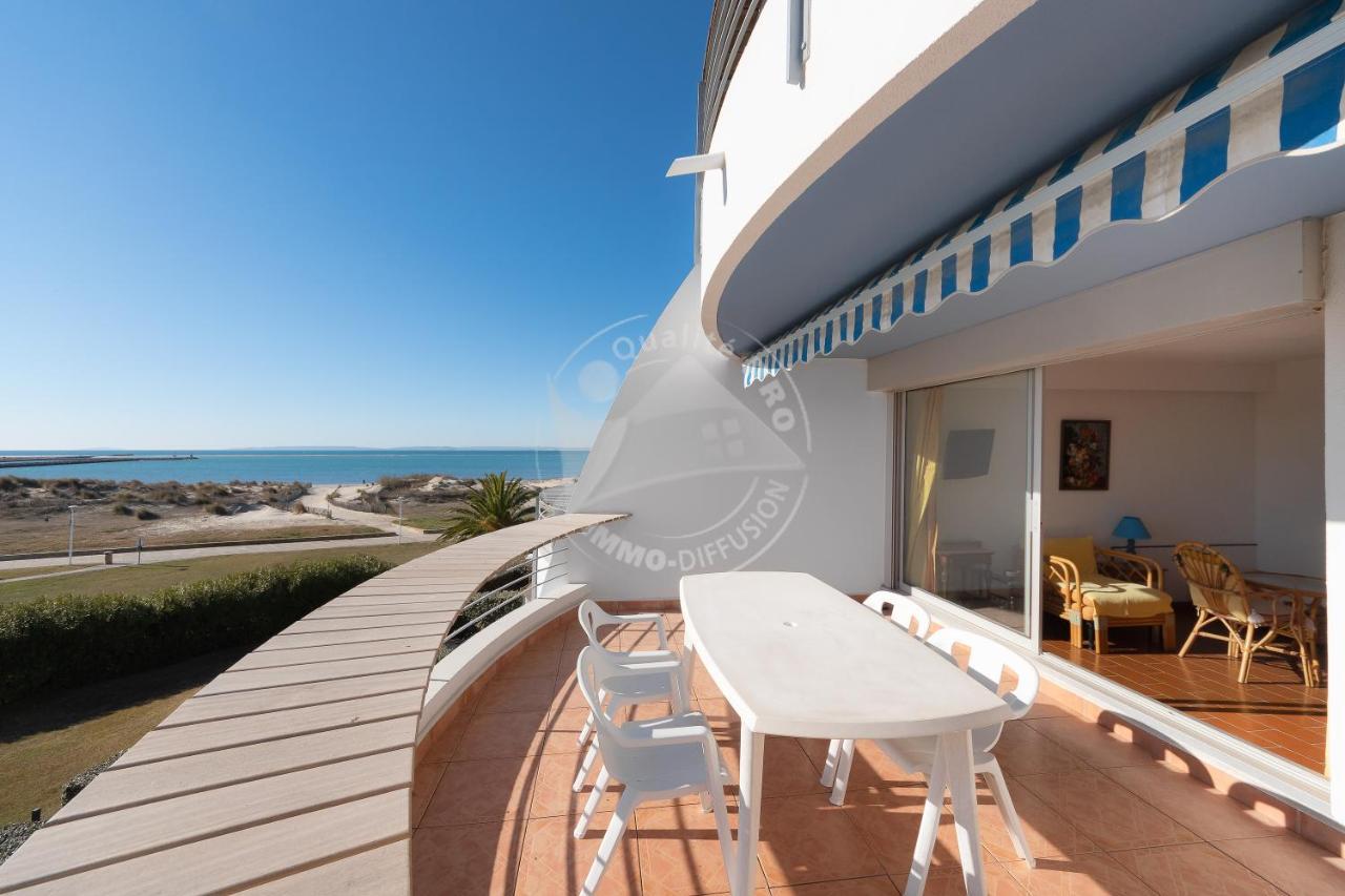 As4269 - Studio Cabine Direct Sur Plage Vue Mer Et Parking Prive Et Numerote Le Grau-du-Roi Exterior photo